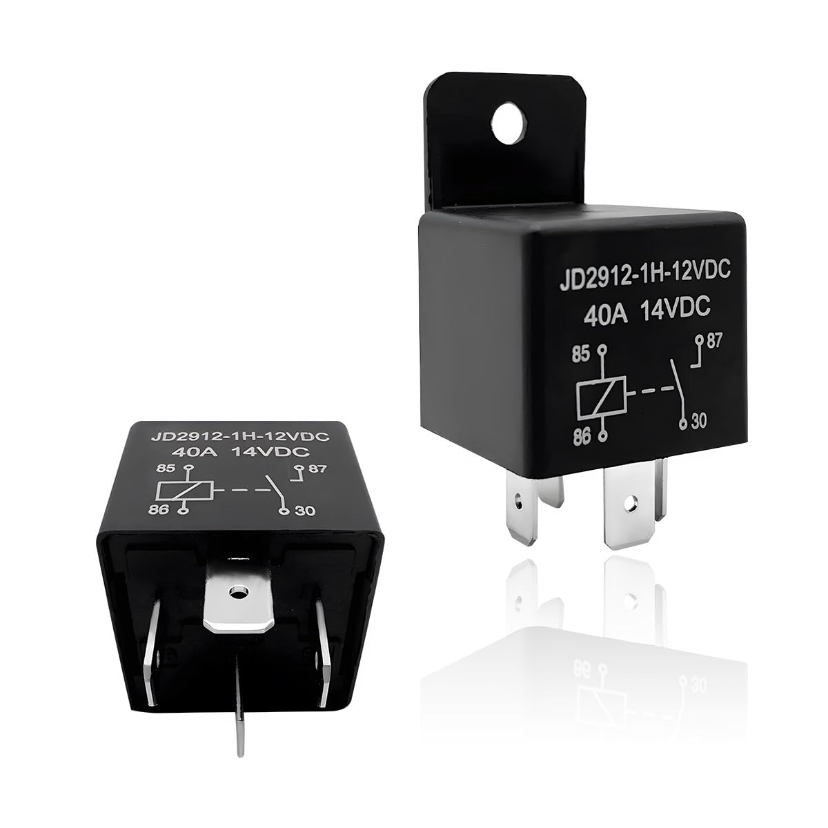 Amazon.com: Sylvil 2 PCS 40A Car Relay, JD2912-1H-12VDC 40A